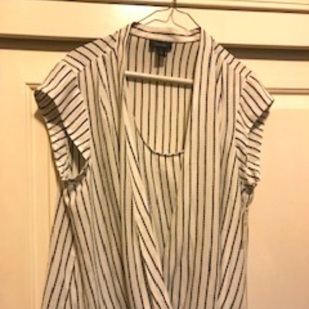 Halogen faux wrap blouse